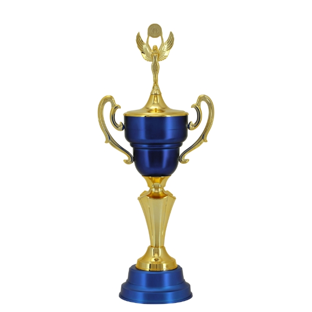 Imagem de TROFÉU MÉDIO TAÇA EM POLÍMERO METALIZADO - 300273-AZFA