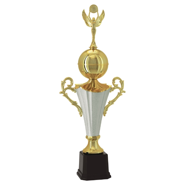 Imagem de TROFÉU MÉDIO TAÇA EM POLÍMERO METALIZADO - 79 CM - 400982-PRT