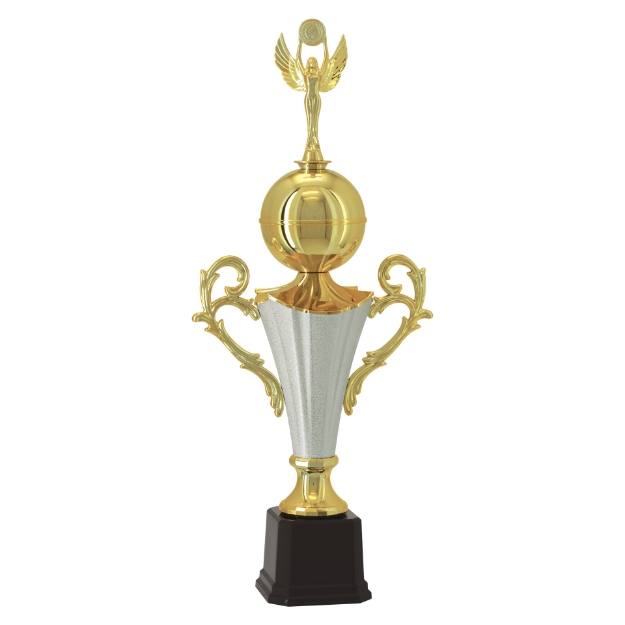 Imagem de TROFÉU MÉDIO TAÇA EM POLÍMERO METALIZADO - 55 CM - 400983-PRT