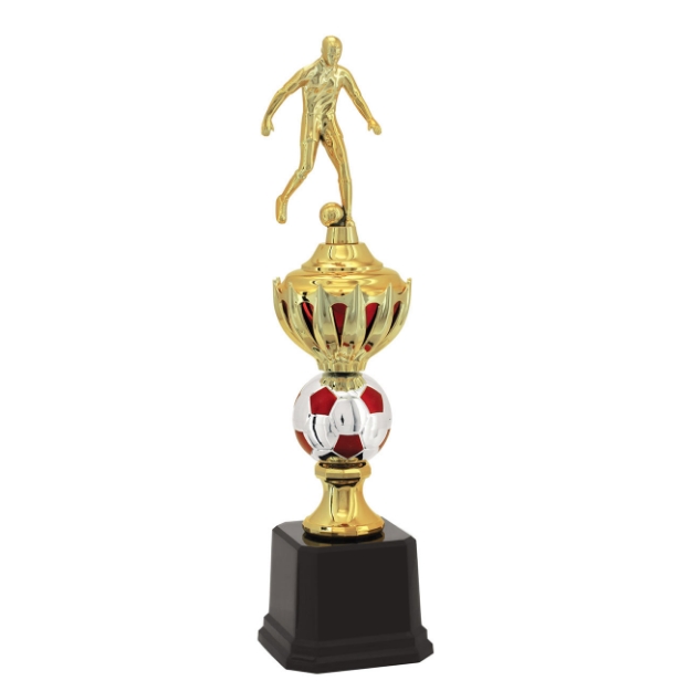 Imagem de TROFÉU MÉDIO PARA FUTEBOL EM POLÍMERO METALIZADO - 44 CM - 401202-VM