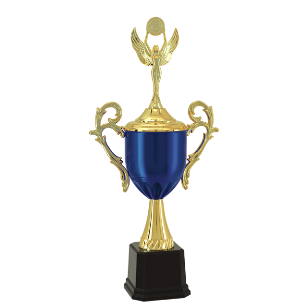 Imagem de TROFÉU MÉDIO TAÇA EM POLÍMERO METALIZADO - 60 CM - 401592-AZFA
