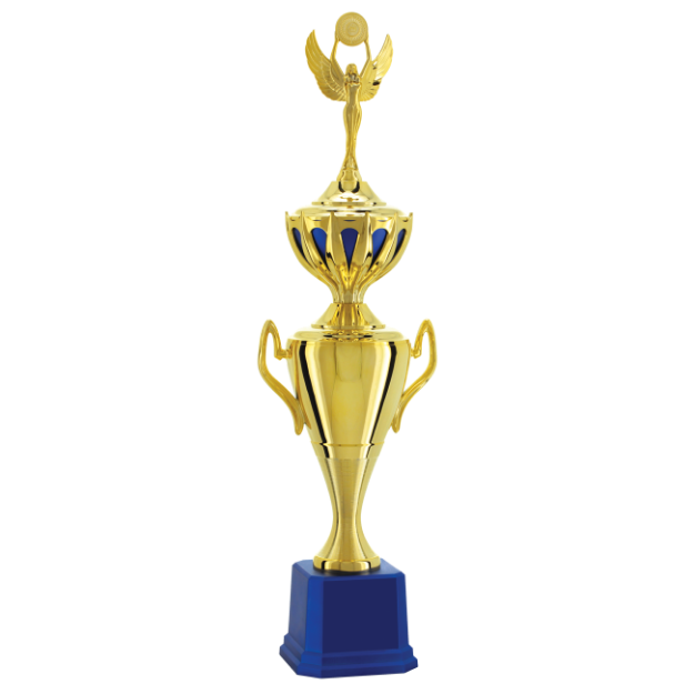 Imagem de TROFÉU MÉDIO TAÇA EM POLÍMERO METALIZADO - 75 CM - 401651-AZFA