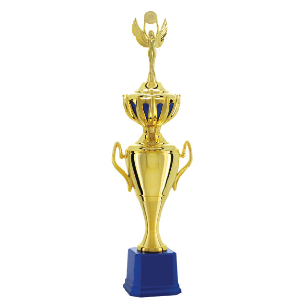 Imagem de TROFÉU MÉDIO TAÇA EM POLÍMERO METALIZADO - 64 CM - 401652-AZFA