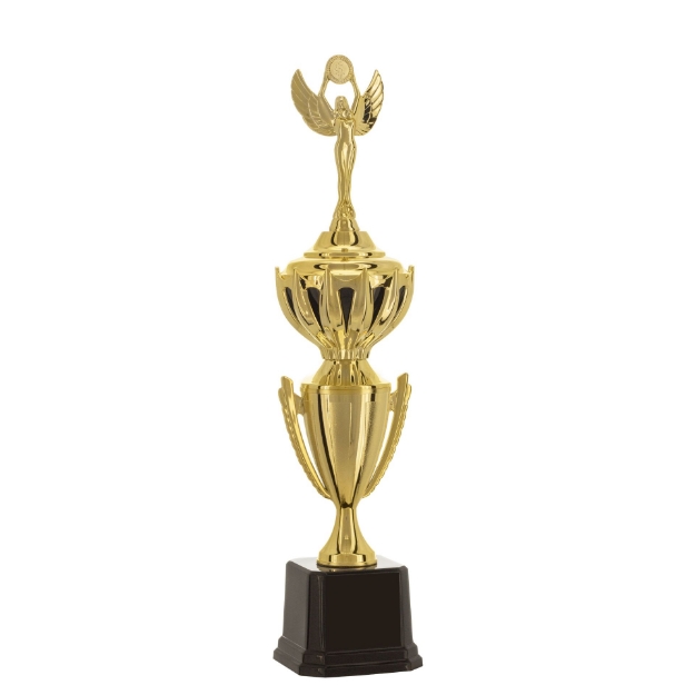 Imagem de TROFÉU MÉDIO TAÇA EM POLÍMERO METALIZADO - 47 CM - 401823-PT
