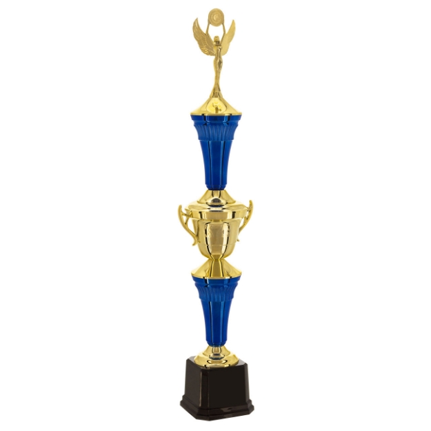 Imagem de TROFÉU MÉDIO TAÇA EM POLÍMERO METALIZADO - 90 CM - 401841-AZE