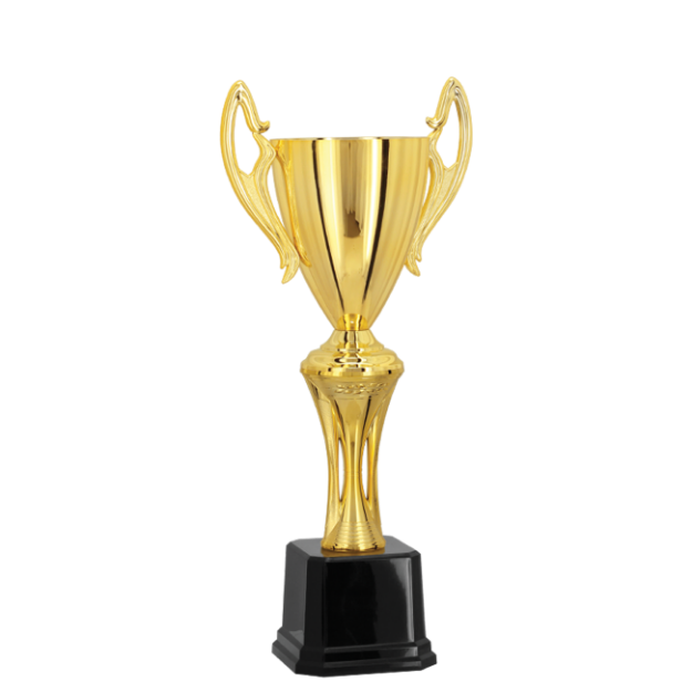 Imagem de TROFÉU MÉDIO TAÇA ABERTA EM POLÍMERO METALIZADO - 57 CM - 301317-DO