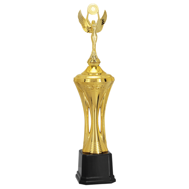 Imagem de TROFÉU MÉDIO EM POLÍMERO METALIZADO - 63 CM - 402391-DO