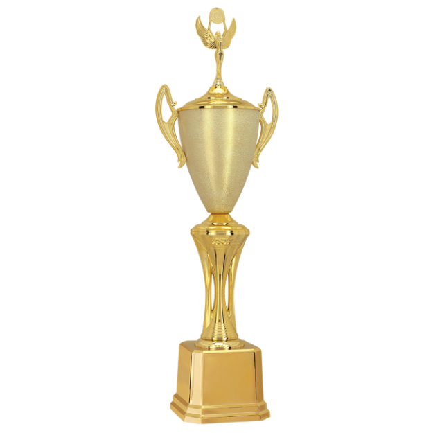 Imagem de TROFÉU TAÇA MÉDIO EM POLÍMERO METALIZADO - 94 CM - 301301-DOT