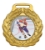 Imagem de MEDALHA PEQUENA METALIZADA NA COR DOURADA - 45000-AZ-D