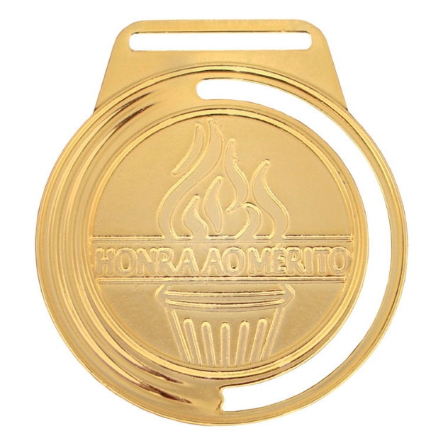 Imagem de MEDALHA HONRA AO MÉRITO METALIZADA NA COR DOURADA - 50000-AZ-D