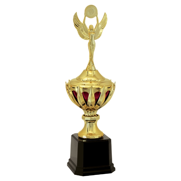 Imagem de TROFÉU PEQUENO EM POLÍMERO METALIZADO - 50 CM - 500841-VM