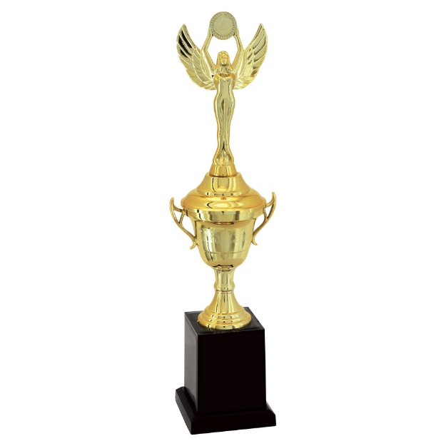 Imagem de TROFÉU TAÇA PEQUENO EM POLÍMERO METALIZADO - 35 CM - 501121-DO