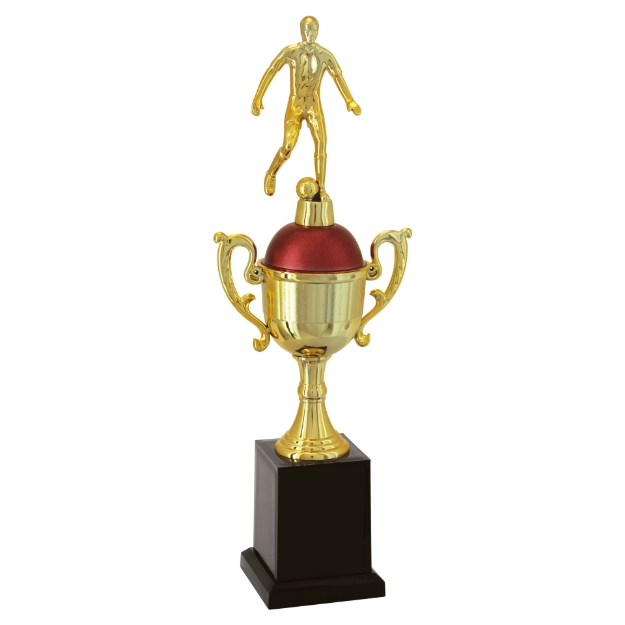 Imagem de TROFÉU TAÇA PEQUENO EM POLÍMERO METALIZADO - 36 CM - 501281-VM