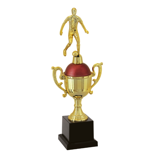 Imagem de TROFÉU TAÇA PEQUENO EM POLÍMERO METALIZADO - 32 CM - 501282-VM