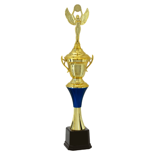 Imagem de TROFÉU TAÇA PEQUENO EM POLÍMERO METALIZADO - 45 CM - 501292-AZFA