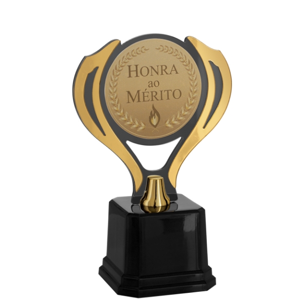 Imagem de TROFÉU COM PLACA DE ACRÍLICO E RAMO PERSONALIZÁVEL - 501953-DO