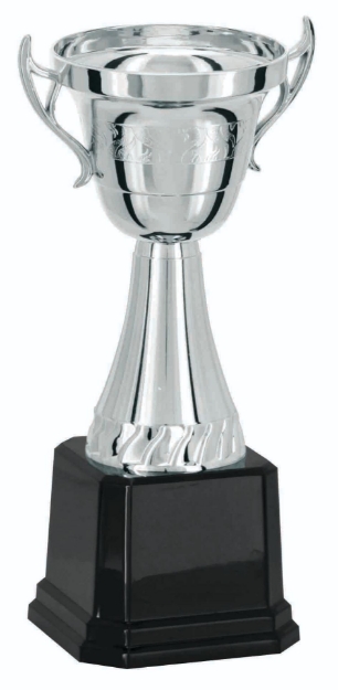 Imagem de TROFÉU TAÇA ABERTA PEQUENO EM POLÍMERO METALIZADO - 26 CM - 502216-PR