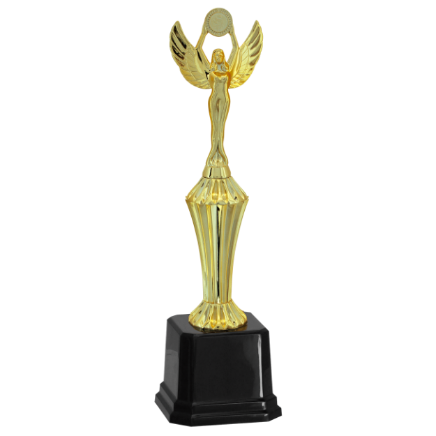 Imagem de TROFÉU PEQUENO EM POLÍMERO METALIZADO - 33 CM - 502221-DO