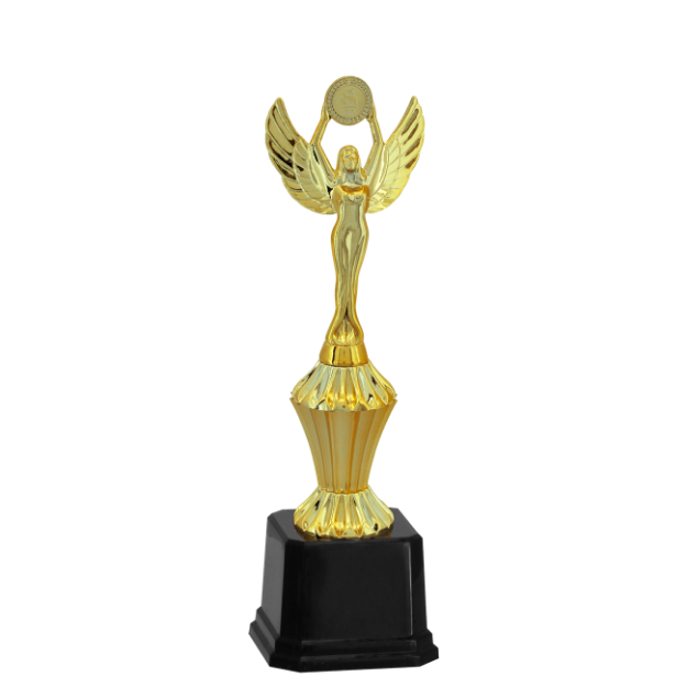 Imagem de TROFÉU PEQUENO EM POLÍMERO METALIZADO - 30 CM - 502223-DO