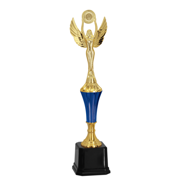 Imagem de TROFÉU PEQUENO EM POLÍMERO METALIZADO - 36 CM - 502232-AZE