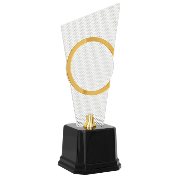 Imagem de TROFÉU COM PLACA DE ACRÍLICO COM EFEITO PRISMA E ESPAÇO PARA PERSONALIZAÇÃO - 502281-DO
