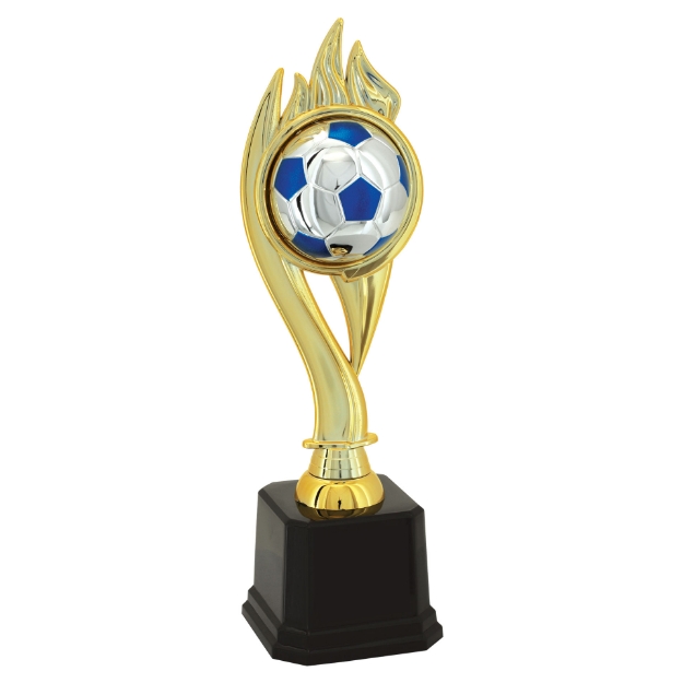 Imagem de TROFÉU PREMIAÇÃO PARA FUTEBOL - RAMO E BOLA - 34 CM - 600081-AZE