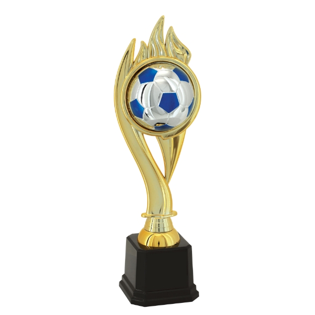 Imagem de TROFÉU PREMIAÇÃO PARA FUTEBOL - RAMO E BOLA - 32 CM - 600082-AZE