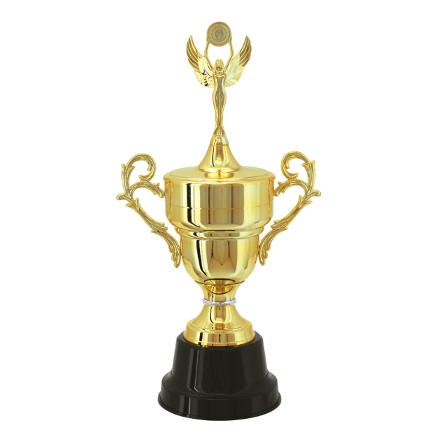 Imagem de TAÇA DE TAMANHO MÉDIO EM POLÍMERO METALIZADO - 700432-DO