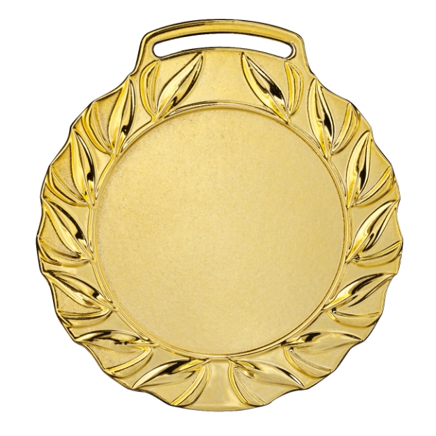 Imagem de MEDALHA GRANDE PERSONALIZÁVEL METALIZADA NA COR DOURADA - 75004-AZ-D
