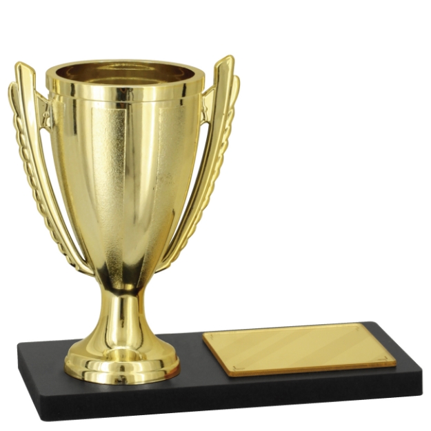Imagem de TROFÉU PARA PREMIAÇÃO GERAL COM BASE DE MDF E TAÇA ABERTA - PLM-230-DO