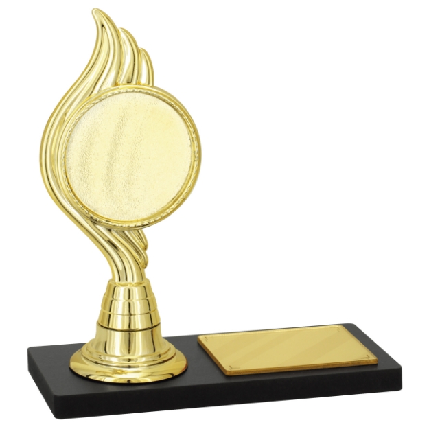Imagem de TROFÉU PARA PREMIAÇÃO COM RAMO PERSONALIZÁVEL E BASE DE MDF - PLM-240-DO-FLL