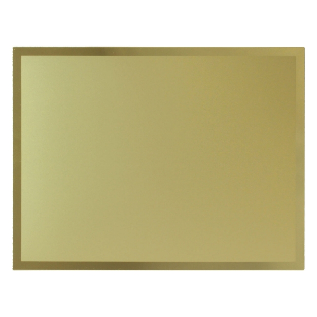 Imagem de PLACA DE HOMENAGEM DE ALUMÍNIO COM BORDAS EM ALTO BRILHO - 16X12 CM - PL-DO-160