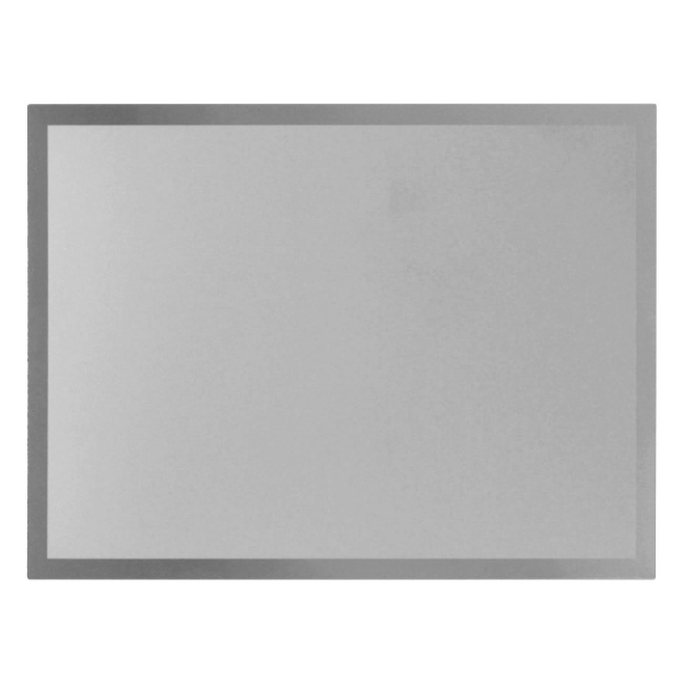 Imagem de PLACA DE HOMENAGEM DE ALUMÍNIO NA COR PRATA COM BORDAS EM ALTO BRILHO - 20X15 CM - PL-PR-200