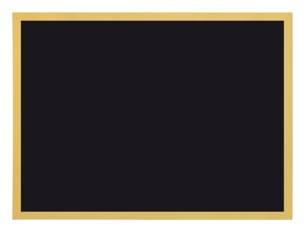 Imagem de PLACA DE HOMENAGEM DE ALUMÍNIO NA COR PRETA COM BORDAS EM ALTO BRILHO NA COR DOURADA - 16X12 CM - PL-PTDO-160