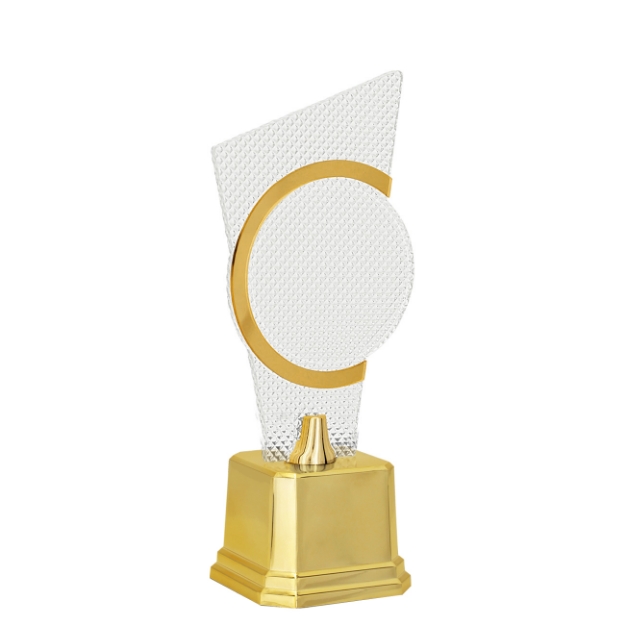 Imagem de TROFÉU COM PLACA DE ACRÍLICO COM EFEITO PRISMA E ESPAÇO PARA PERSONALIZAÇÃO - 502293-DO