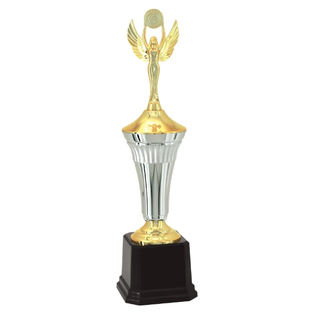 Imagem de TROFÉU MÉDIO EM POLÍMERO METALIZADO - 47 CM - 401392-PD