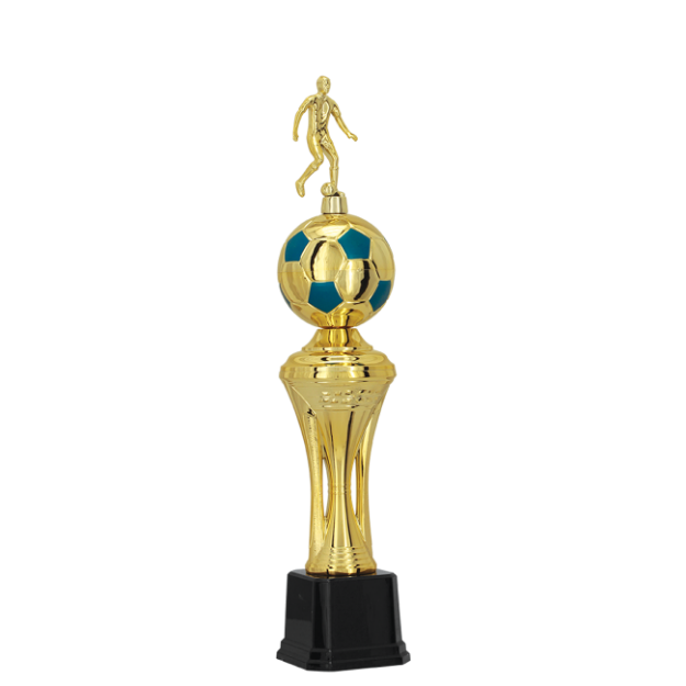 Imagem de TROFÉU MÉDIO PARA FUTEBOL EM POLÍMERO METALIZADO - 52 CM - 402513-AZE