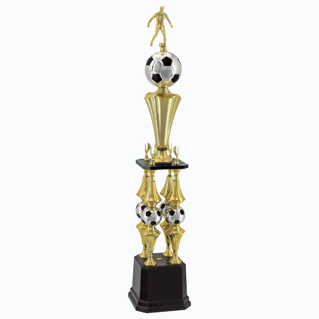 Imagem de TROFÉU GRANDE PARA FUTEBOL EM POLIMERO METALIZADO - 200473-PT