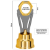 Imagem de TROFÉU COM PLACA DE ACRÍLICO E RAMO METÁLICO PARA PERSONALIZAÇÃO NA COR DOURADO - 502270-DO