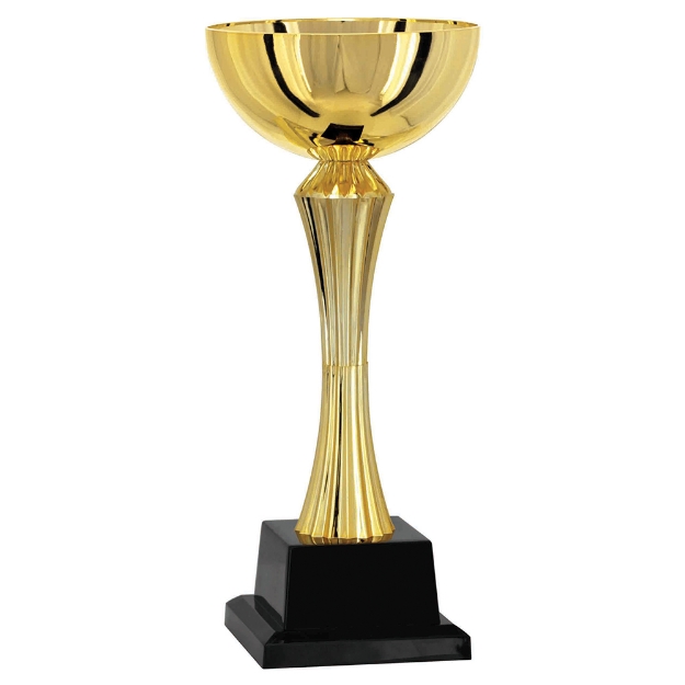 Imagem de TROFÉU MÉDIO TAÇA ABERTA EM POLÍMERO METALIZADO - 32 CM - 402305-DO