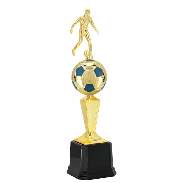 Imagem de TROFÉU MÉDIO PARA FUTEBOL EM POLÍMERO METALIZADO - 51 CM - 402402-AZE