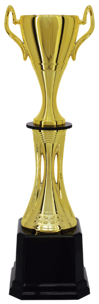 Imagem de TROFÉU MÉDIO TAÇA ABERTA EM POLÍMERO METALIZADO - 62 CM - 301116-DO