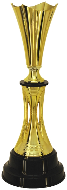 Imagem de TROFÉU MÉDIO COPA ABERTA EM POLÍMERO METALIZADO - 55 CM - 301147-DO