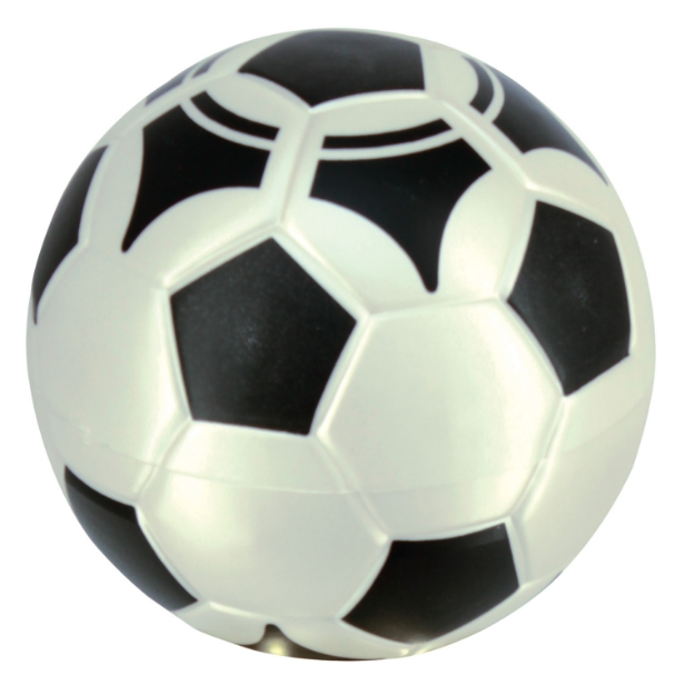 Imagem de FIGURA DE BOLA DE FUTEBOL BRANCO ACETINADO - 13,40 CM - BO-BFPT-130 