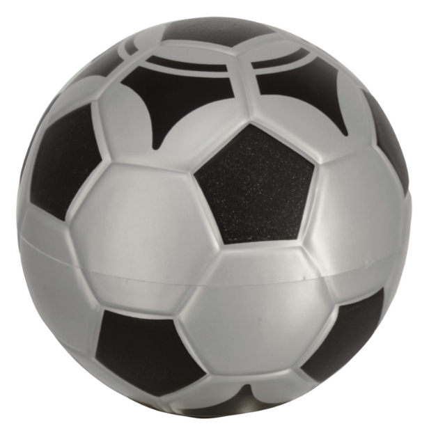 Imagem de FIGURA DE BOLA DE FUTEBOL PRATA ACETINADO - 10,50 CM - BO-PFPT-105 