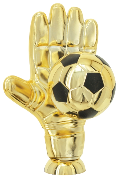 Imagem de FIGURA DE LUVA DE GOLEIRO PARA FUTEBOL COM BOLA - 18,50 CM - FLGB-001-DDOPT 