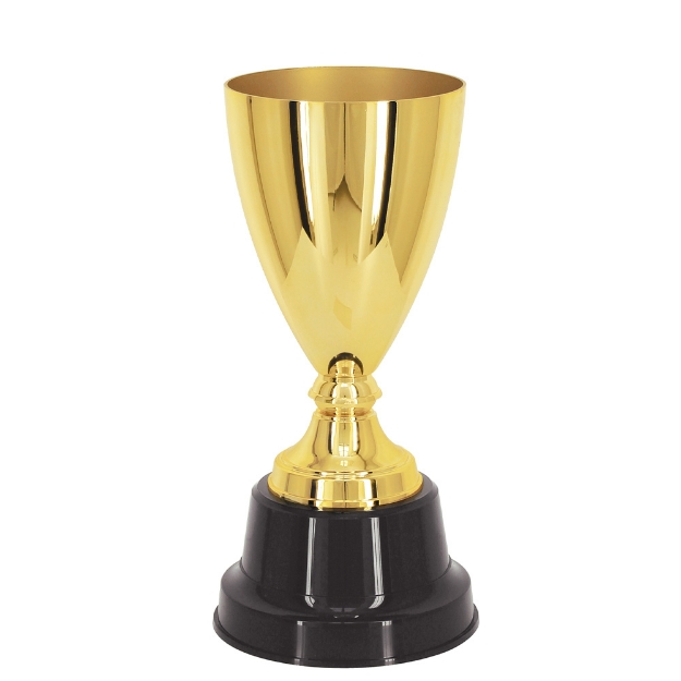 Imagem de TAÇA ABERTA DE TAMANHO MÉDIO EM POLÍMERO METALIZADO - 700706-DO