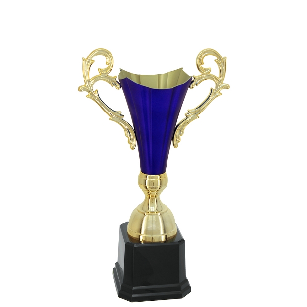 Imagem de TROFÉU MÉDIO TAÇA ABERTA EM POLÍMERO METALIZADO - 47 CM - 402686-AZFA