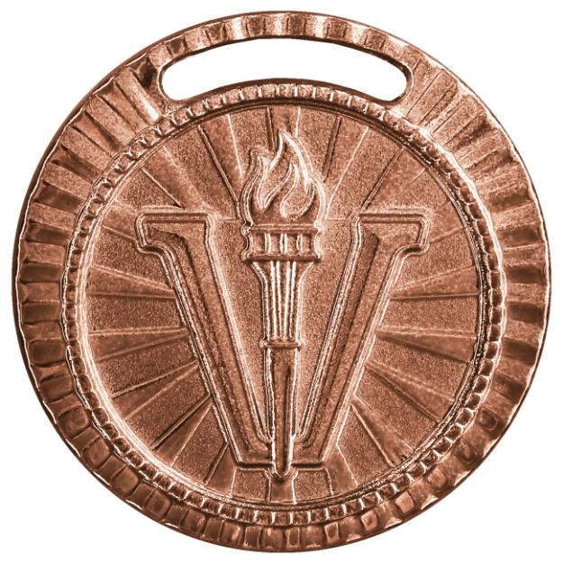 Imagem de MEDALHA PEQUENA METALIZADA NA COR BRONZE - 35002-AZ-BN