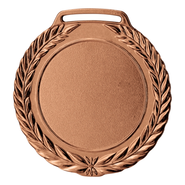 Imagem de MEDALHA GRANDE PERSONALIZÁVEL METALIZADA NA COR BRONZE - 75002-AZ-BN